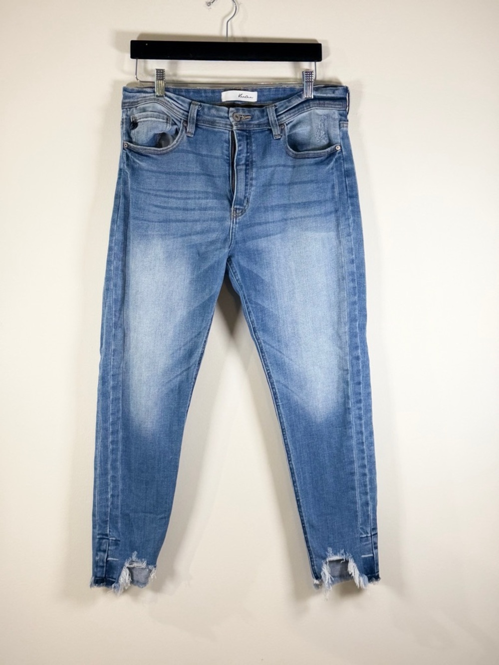KanCan Light Blue Distressed Ankle Jeans